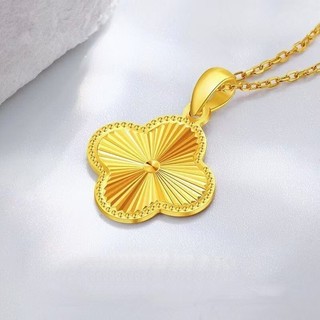 Thời Trang Cỏ Ba Lá May Mắn Mặt Dây Chuyền Vòng Cổ Retro Vàng Xương Đòn Dây Xích Không Phai Màu Bông Tai Phụ Kiện Quà Tặng Cho Nữ Cô Gái