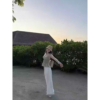 Mỹ Thiết Kê màu Trơn Niche Camisole Quần Áo Nữ Hot Girl Phong Cách Eo Ôm Hơn Nhìn Phù Hợp Với Tất Cả Trận Đấu Top 6.4