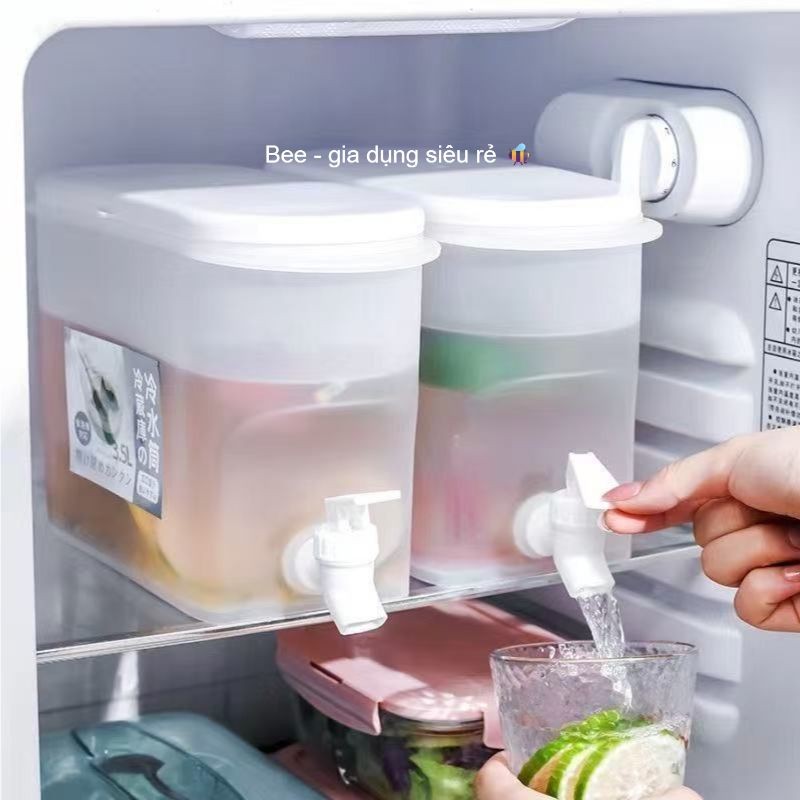 Bình đựng nước 3,5L - Bình đựng nước ép, trà sữa có nắp, Bình pha chế mang theo du lịch có van tiện dụng (mã 6785)