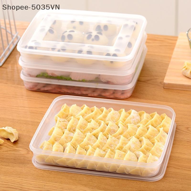 {AKIN} Hộp Bảo Quản Nhà Bếp Tủ Lạnh Sắp Xếp Hộp Đựng Thực Phẩm Trong Suốt Khay Cho Bánh Bao Trái Cây Rau Củ Bánh Thịt {a}