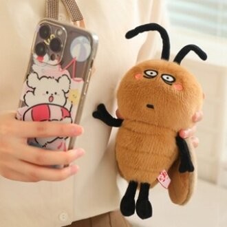 18cm lông mịn Ngộ nghĩnh Gián Sang Trọng Móc Khóa Hoạt Hình Gián Nhồi Bông Búp Bê Mặt Dây Chuyền Xe Chìa Khóa Ba Lô Túi Trang Trí Trẻ Em Quà Tặng Mới