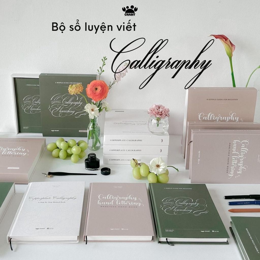 Sổ luyện viết Calligraphy Crabit luyện modern calligraphy handwriting ...