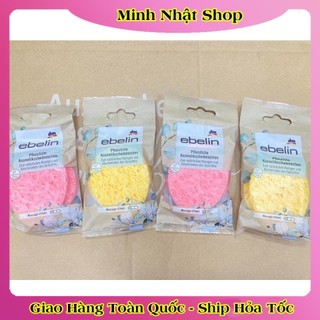 Miếng rửa mặt Silicon và bọt biển Ebelin Đức bền & sạch sâu lỗ chân lông