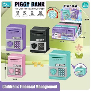 [Vận chuyển nhanh] Đồ chơi trẻ em THEHOMECO Piggy Bank, Mật khẩu ATM Hộp tiền tiết kiệm tiền, Quà tặng trẻ em Mini Đồ chơi tiết kiệm tài chính Ngân hàng tiết kiệm tiền cho bé trai bé gái