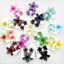 FEDAOG 3 Cái / bộ Kẹp Tóc Hoa Hawaii, Móng Vuốt Tóc Hoa Acrylic Plumeria, Kẹp Tóc Chuyển Màu Sắc Mùa Hè