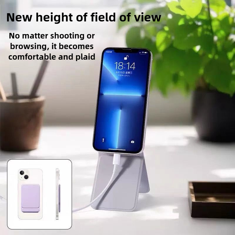 Giá Đỡ Điện Thoại Từ Tính Có Thể Gập Lại Điều Chỉnh Góc Điện Thoại Chân Đế Da Di Động Giá Đỡ Máy Tính Để Bàn Đa Năng Cho iPhone