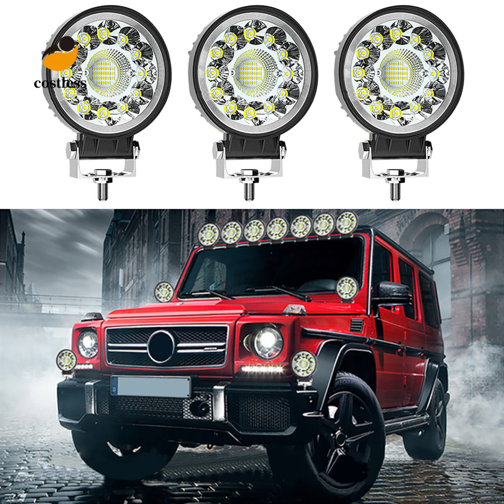 Đèn lái xe phía trước không tốn kém Tuổi thọ cao 6500K Đèn LED làm việc 4 Inch cho xe Jeep