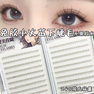 Tự dính nhỏ ngọn lửa phong cách lông mi thấp hơn, 240 cụm và 120 cụm