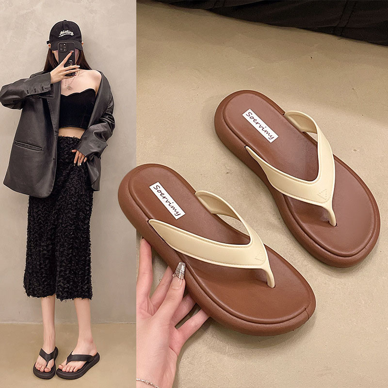 🔥Còn hàng🔥Dép Kẹp Nữ Da Mềm Xỏ Ngón EVA Siêu Nhẹ Chống Trượt(size36-41)