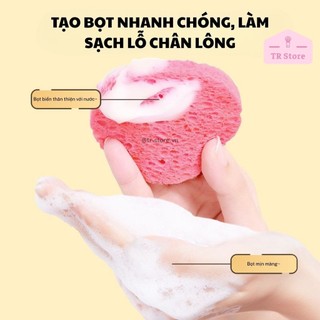 Miếng bọt biển rửa mặt tẩy trang GECOMO - Dùng cho mọi loại da, dễ dàng làm sạch