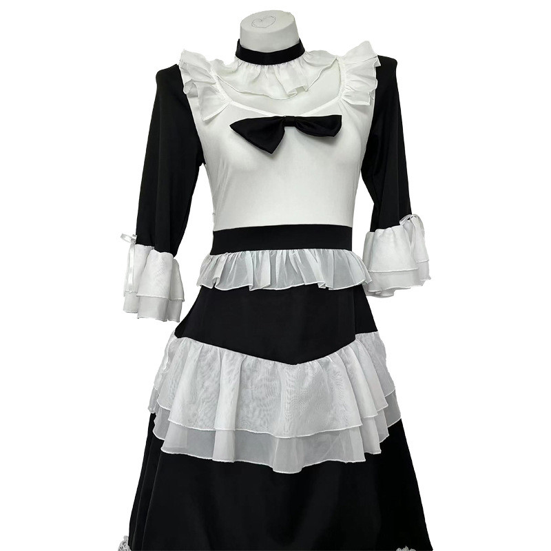 Đồ lót sexy Pure Desire, trang phục hầu gái Pure Desire đen trắng châu Âu và Mỹ, đồng phục cosplay, không cần cởi bộ