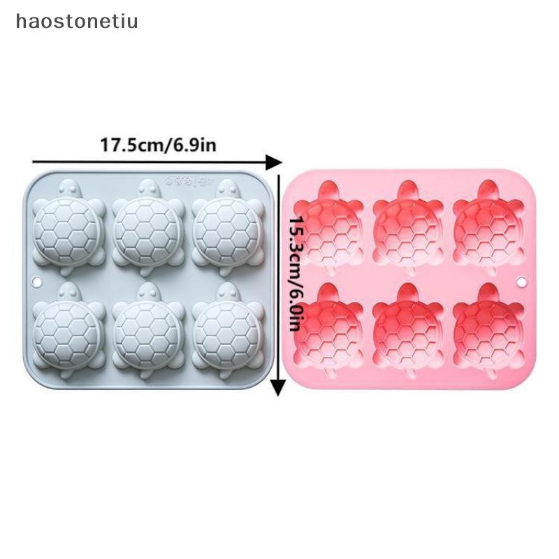 HA 6 Liên Tục Hình Rùa Khuôn Silicon Hoạt Hình Rùa Chocolate Khuôn Kẹo Pudding Khay Handmade Xà Phòng Bánh Khuôn n