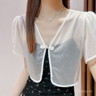 Áo Bolero hiện đại kiểu Philippines thanh lịch che phủ áo blouse trang trọng thường ngày
