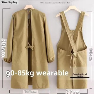 Tạp dề nhà bếp JOYFULLIFE, Yếm nướng bánh nấu ăn màu trơn chống thấm nước, Tạp dề nhà cà phê chống bẩn thoáng khí đơn giản cho nhà bếp gia đình