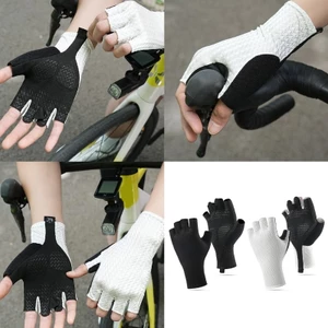 PCF * 1 đôi Găng tay nửa ngón chống nắng Găng tay đi xe đạp bằng lụa băng Găng tay ngoài trời