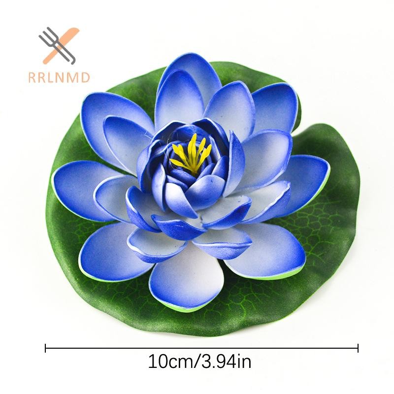 RRLNMD Mini Sen Nhân Tạo Hoa Nổi Hoa Sen Giả Sống Động Như Thật Nước Lily Micro Phong Cảnh Cho Ao Trang Trí Sân Vườn Cây MỚI