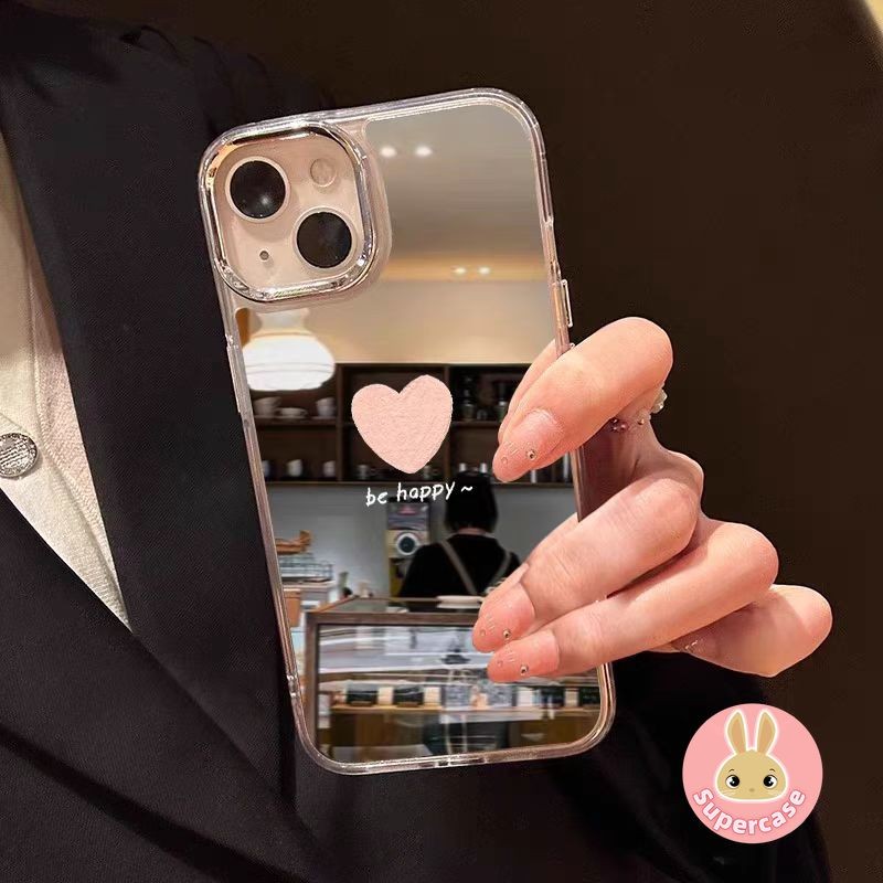 Ốp Điện Thoại Gương Tình Yêu Đơn Giản Cho Xiaomi 15 Ultra Pro 14T Pro 14 13T 12T 12S 13 Ultra 12 Mi 11 11T 10T Pro Lite 12X Civi 4 Pro 3 2 Poco X3 GT X4 M4 Pro 5G 4G Vỏ mềm dễ thương