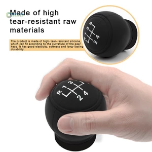 Vỏ bọc núm chuyển số ô tô bằng silicon đa năng Gear Shift Vỏ tay cầm chống trượt Vỏ cần số chống mài mòn mới