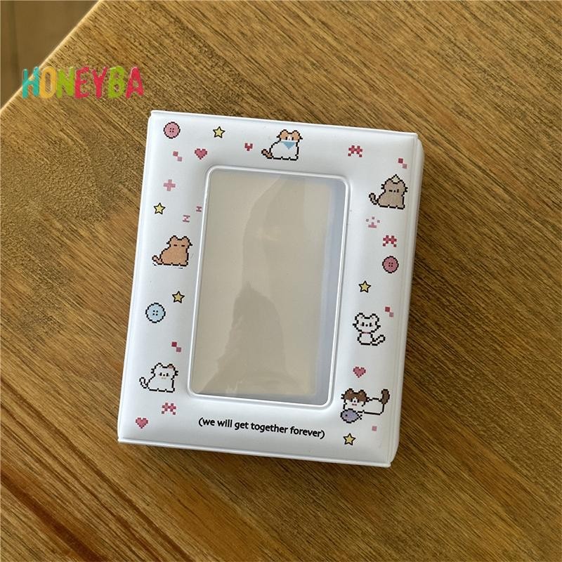 < Honeyba > Hộp đựng thẻ ảnh 3 Inch 40 khe cắm Kpop Chất kết dính thần tượng Bưu thiếp Lomo Card Album ảnh Bộ sưu tập thẻ Chất kết dính Photocards