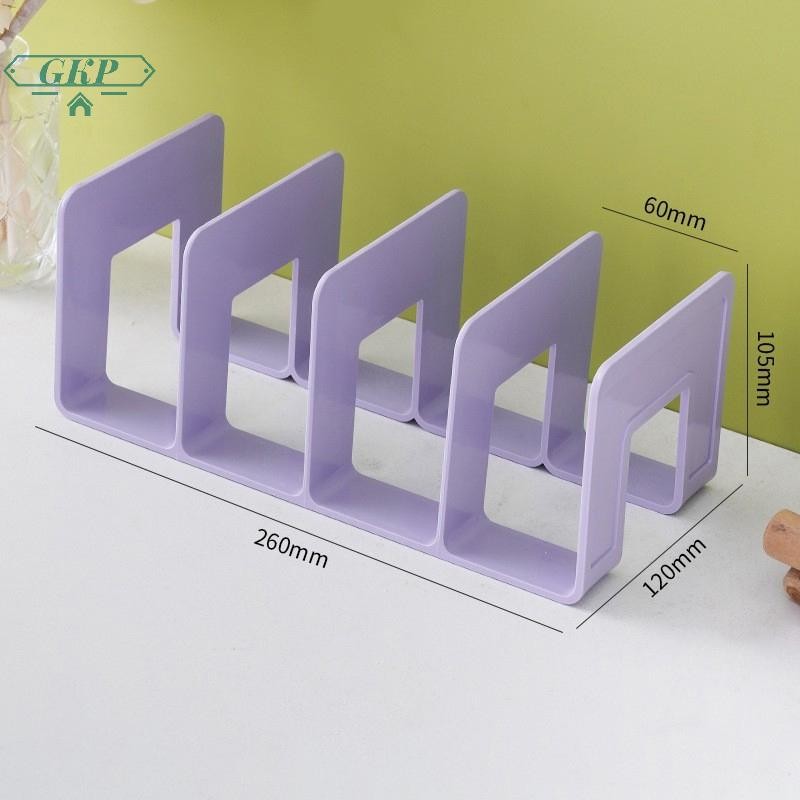 [GKP] 4 Lưới Bookends Đứng Kệ sách Trang trí máy tính để bàn Giá lưu ...