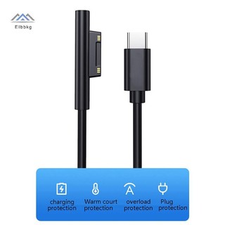ELBBKG Mới USB Type-C Nguồn Điện Cho Surface Pro 7 3 4 5 6 15V 3A PD Máy Tính Bảng Cáp Sạc Mới