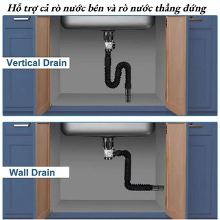 Ống thoát nước có thể mở rộng,Cổ xả thoát nước máy giặt,ngăn mùi, ngăn trào ngược