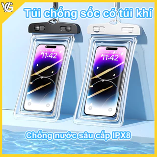 Túi chống nước có túi khí, chống nước cấp IPX8 - phụ kiện cần thiết cho đi biển và bơi lội