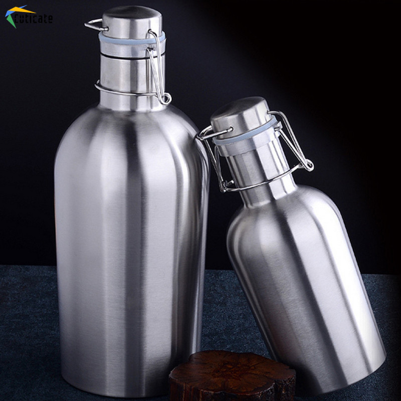 1000ml Swing Top Hip Bình Inox Nhà Bia Growler Chai