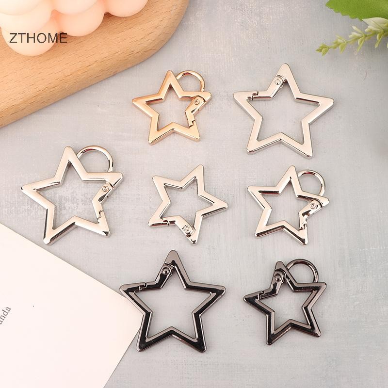 ZTHOME Ngôi Sao Rỗng Carabiner Móc Khóa Kẹp Cho DIY Trang Sức & Phụ Kiện HOT