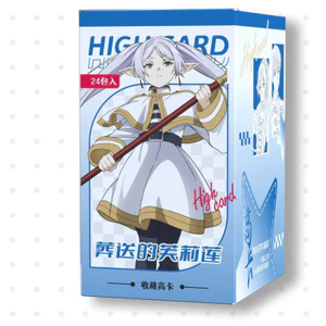Frieren: Beyond Journey 's End Blind Box Cards – Thẻ Anime sưu tập hai mặt, 24 gói mỗi hộp (8,5 × 5,4 cm)