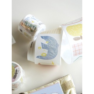 Sổ tay màu cam studio Washi Tape Base Sổ tay hàng ngày Trang trí ins Giấy phát hành mực ghép dễ thương