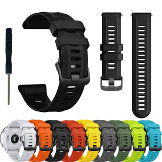 Dây đeo đồng hồ silicon chống nước cho Garmin Forerunner 965 955 Solar 945 935 745 Dây đeo đồng hồ 22mm Dây đeo cổ tay thay thế Vòng đeo tay thể thao đầy màu sắc