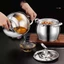 Nồi Lọc Dầu NORDICLIFE, Bình Lọc Dung Tích Lớn 1.2 / 3.2L, Hộp Đựng Mỡ Thép Không Gỉ Lard Lọc Nồi Dầu Nhà Bếp