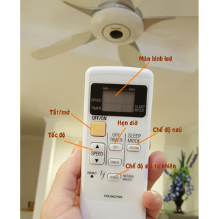 Quạt trần KDK / PANASONIC Điều khiển từ xa F-60WWK