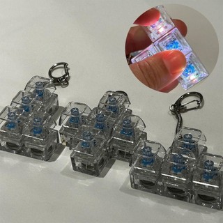 Bàn phím ngón tay SAVORBOX, Nút giảm căng thẳng Keycap Fidget Móc khóa, Thư giãn vượt qua thời gian 4 / 5 Phím Tiện ích Clicker Đồ chơi trẻ em