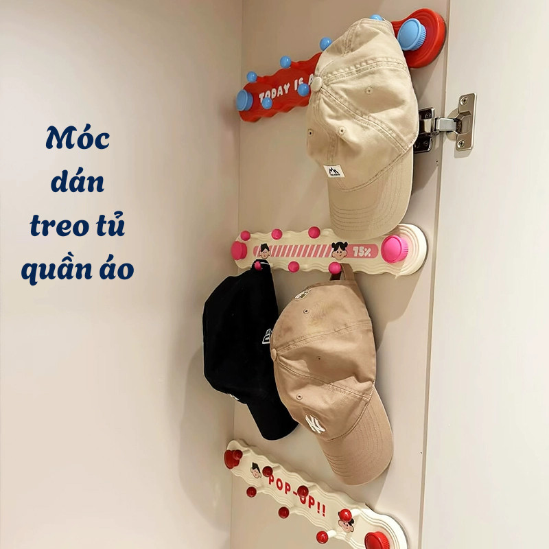 Thanh Móc Treo Đồ Đa Năng Hít Chân Không DINOHOME, Móc Treo Đồ Phòng Tắm, Phòng Bếp Tiện Lợi