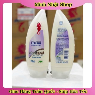 Sữa tắm cá ngựa hương nước hoa ALGEMARIN Exclusive Perfume Shower Gel chai nhọn/vuông 300/600ml của Đức