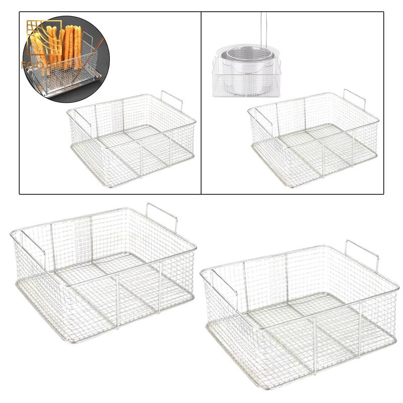 Giỏ đựng nước chiên vuông Giỏ thoát dầu chiên dày Nhà bếp