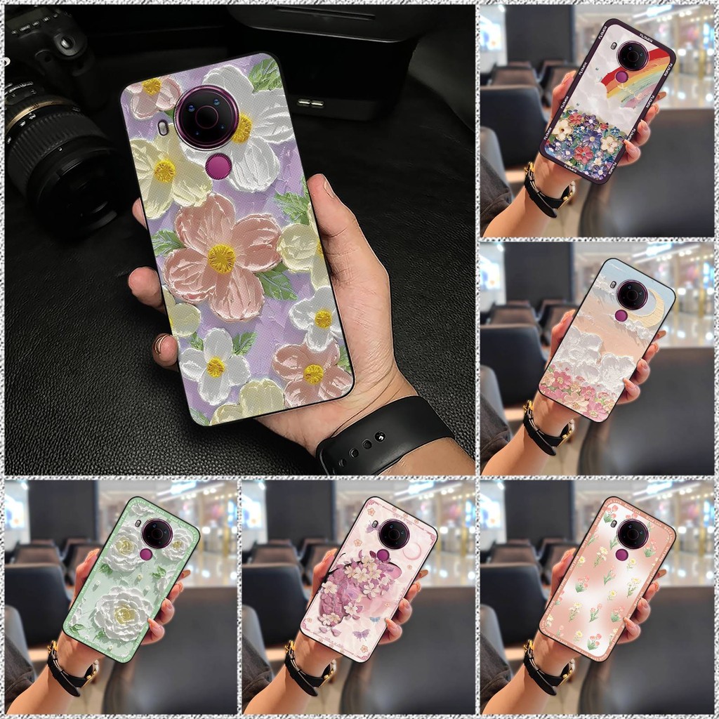 Ốp lưng silicon mềm Nokia 5.4, thiết kế thời trang, chống sốc, bảo vệ hoạt hình, dễ thương, chống bụi bẩn