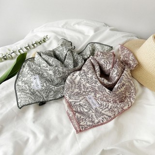Mùa Xuân 2025 Mùa Hè Khăn Cổ Cà Vạt Nhỏ Vuông Khăn 58 Cotton Vải Lanh Nữ Hạt Điều Trang Trí Khăn Mỏng