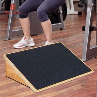 HILABEE Gỗ Slant Board Bê Cáng Chân Cáng Chống Trơn Trượt Cho Đầu Gối Mắt Cá Chân Gót Chân Bảng Dành Cho Squat Tập Pilates