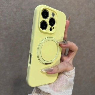 Ốp điện thoại giá đỡ từ tính xoay 360 độ bằng silicon lỏng cho iPhone 16 Pro Max 15 14 13 12 Pro Max bảo vệ camera chống sốc, ốp lưng cứng chống rơi