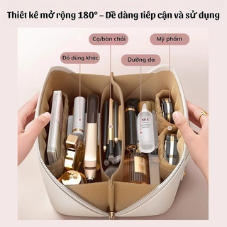 Túi Gối Đựng Make Up Bunnies House – Nhỏ Gọn, Chống Nước, Thiết Kế Tinh Tế Cho Phái Nữ