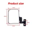 FANIELLAPOWELL 2 chiếc Gương chiếu hậu ba bánh, Gương ba bánh điện độ phân giải cao trái & phải, 360° Gương chiếu hậu Ebike đóng xoay