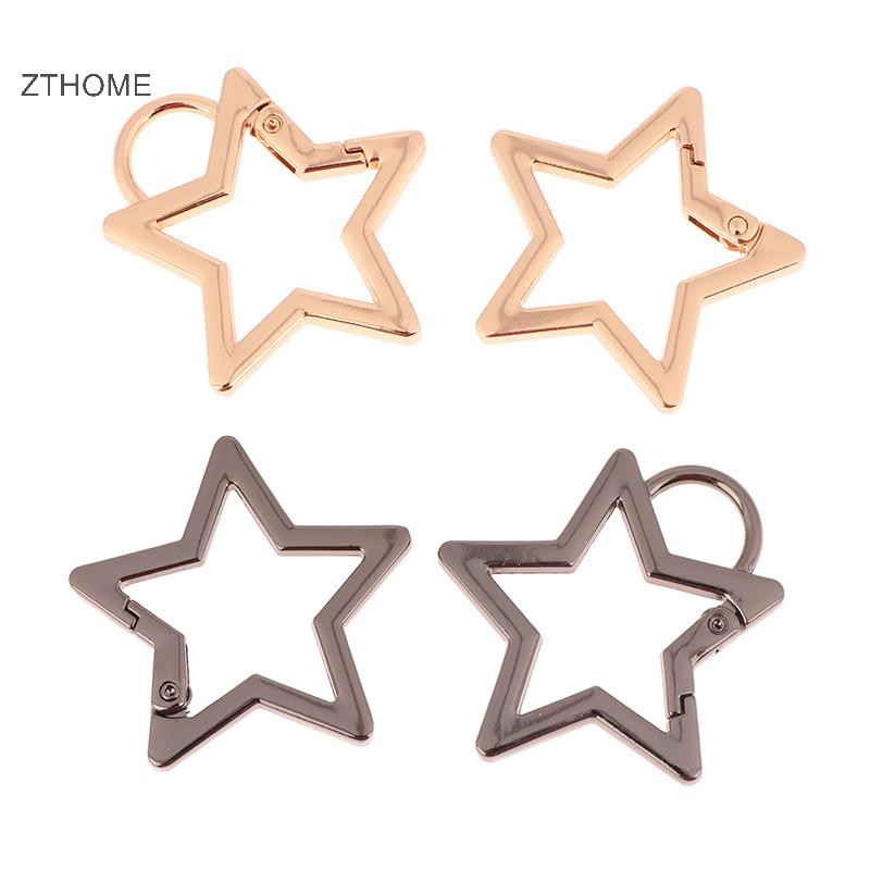ZTHOME Ngôi Sao Rỗng Carabiner Móc Khóa Kẹp Cho DIY Trang Sức & Phụ Kiện HOT
