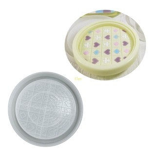 Flgo Coaster Nhựa Khuôn Khay Silicon Khuôn Hộp Trang Sức Epoxy Khuôn Đúc Nhựa