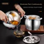 Nồi Lọc Dầu NORDICLIFE, Bình Lọc Dung Tích Lớn 1.2 / 3.2L, Hộp Đựng Mỡ Thép Không Gỉ Lard Lọc Nồi Dầu Nhà Bếp