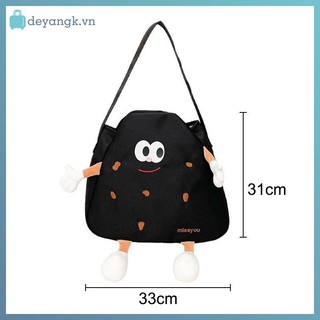 Deyangk Dễ Thương Cookie Túi Xách Hoạt Hình Vui Nhộn Túi Đeo Vai Nữ Thời Trang Học Sinh Ngộ nghĩnh Mềm Mại Dễ Thương Hoạt Hình Du Lịch VN