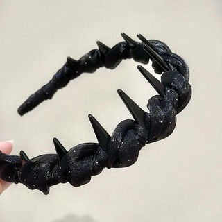 Băng Đô Lưới Hình Chữ U Ren Đen Sáng Bóng Dành Cho Nữ Và Bé Gái