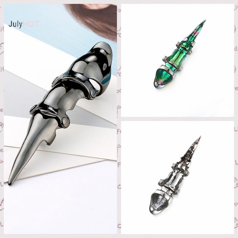 JULYHOT Nhẫn Punk Rồng Kim Loại Giáp Knuckle Khớp Full Ngón Tay Vòng Hoạt Động Gothic Thoáng Mát Mới Thời Trang Trang Sức Quà Tặng Massivedeals